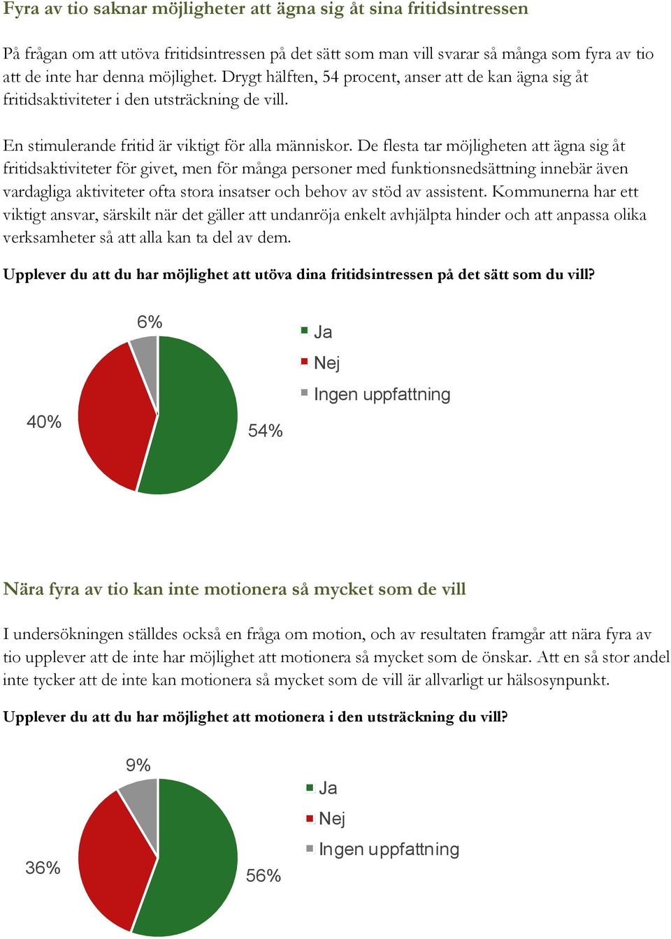 De flesta tar möjligheten att ägna sig åt fritidsaktiviteter för givet, men för många personer med funktionsnedsättning innebär även vardagliga aktiviteter ofta stora insatser och behov av stöd av