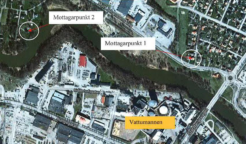 12 (19) Figur 6 Ljudnivåutbredning 5 m ovan mark Ljudnivåer har även