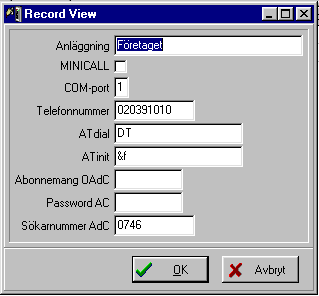 4. Redigering 15 4 REDIGERING 4.1 REDIGERA INFORMATION Som vi tidigare har nämnt, är Unibase uppbyggt på liknande sätt som Windows 95.