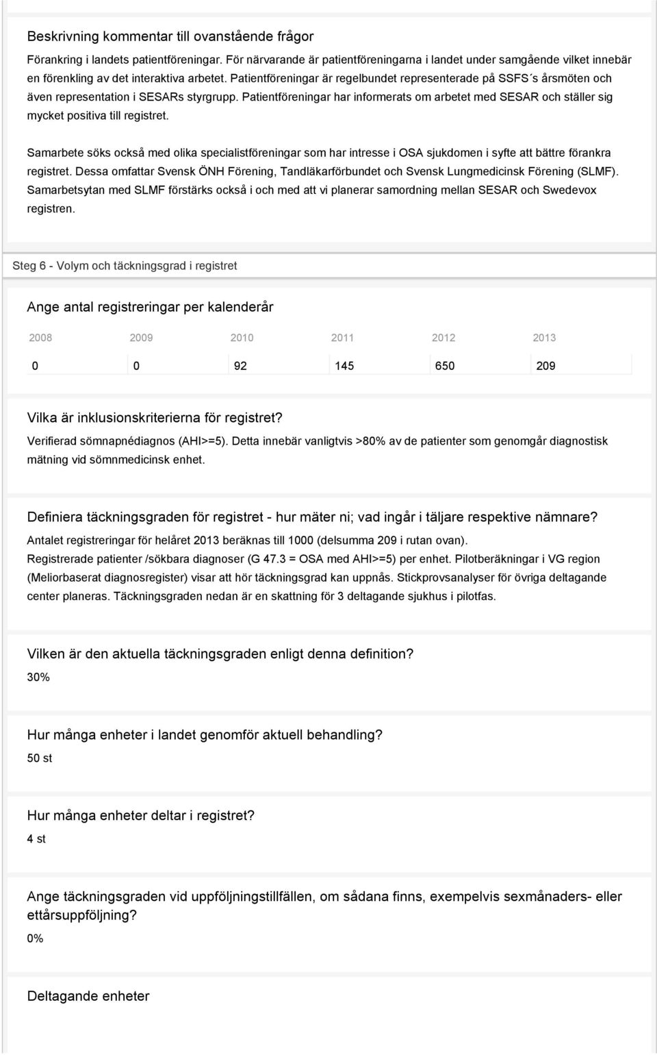Patientföreningar är regelbundet representerade på SSFS s årsmöten och även representation i SESARs styrgrupp.