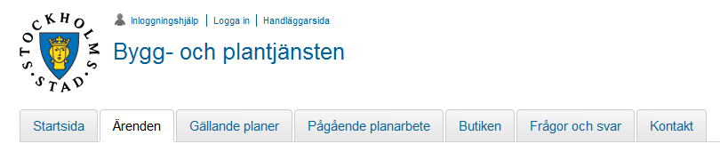Bygg- och plantjänsten Bygg- o plantjänsten innehåller följande e-tjänster: Ärende (söka bland kontorets pågående och arkiverade ärenden, t.ex. bygglov).