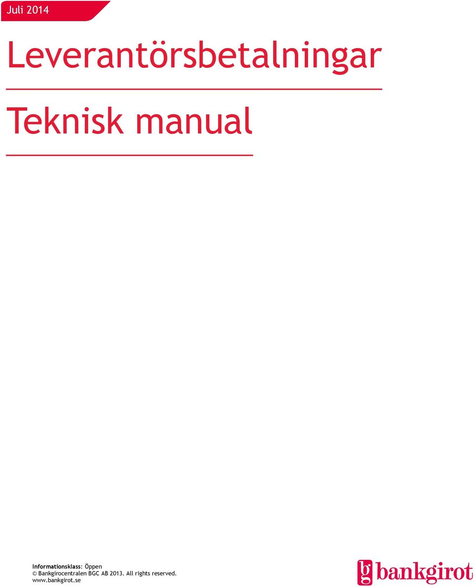Teknisk manual