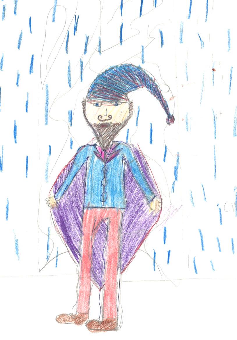 Sen efter mamma och all barn förutom jag hade somnat så gick jag ner för trappan så hör jag - Vad kommer du ifrån frågade min pappa jag kommer från kina och jag heter Bampe och silket fint namn När