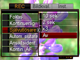 Avancerade inställningar Följande menyoperationer kan användas för att utföra olika inställningar av kameran. Det går även att använda manöverpanelen (s.
