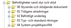 Sida 11 av 66 5.1.1.2 99- System Config Innehåller gemsamma systemparametrar tillgängliga för alla projekt i PDB.