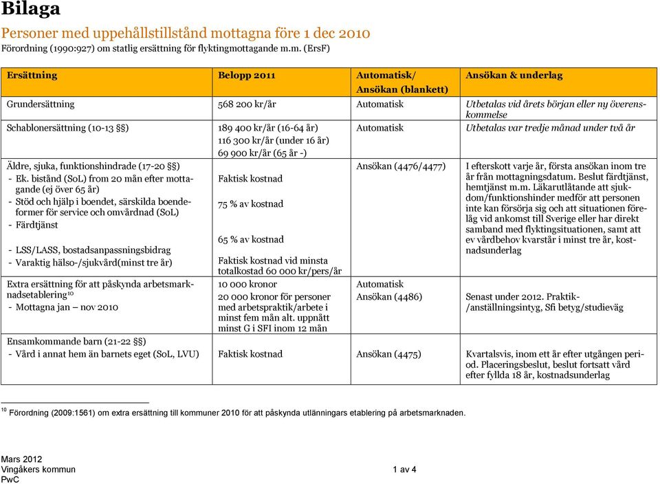 ttagna före 1 dec 2010 Förordning (1990:927) om 