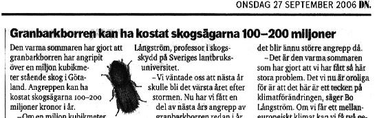 SAXAT UR TIDNINGARNA CO2 i atmosfären rekordhög