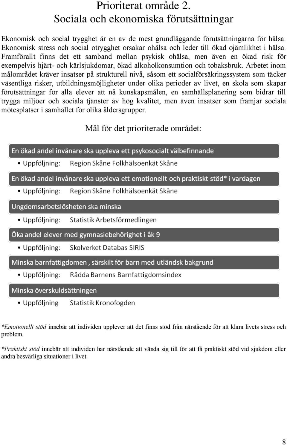 Framförallt finns det ett samband mellan psykisk ohälsa, men även en ökad risk för exempelvis hjärt- och kärlsjukdomar, ökad alkoholkonsumtion och tobaksbruk.