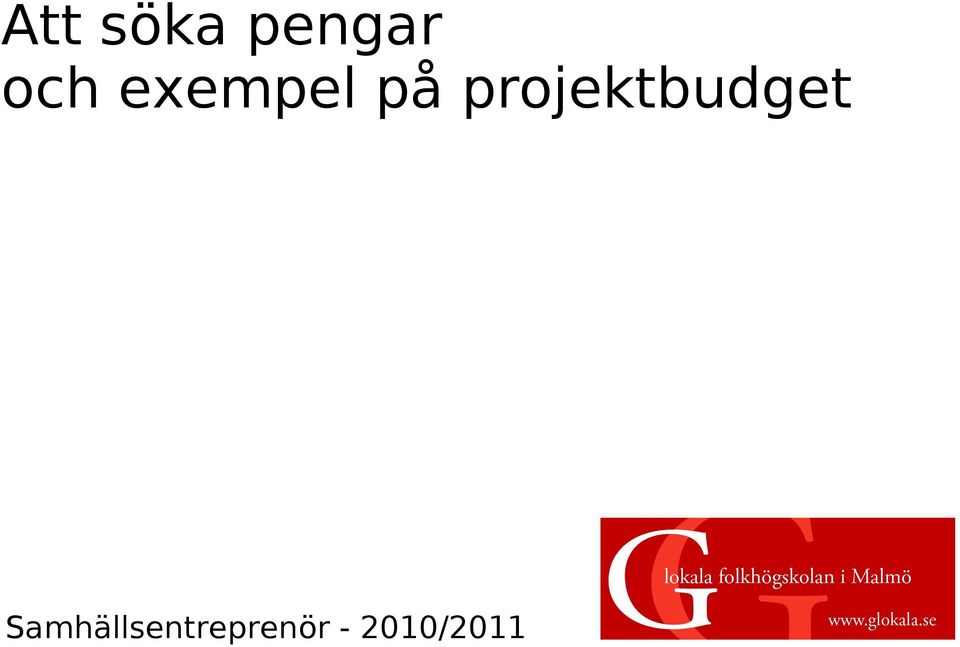projektbudget