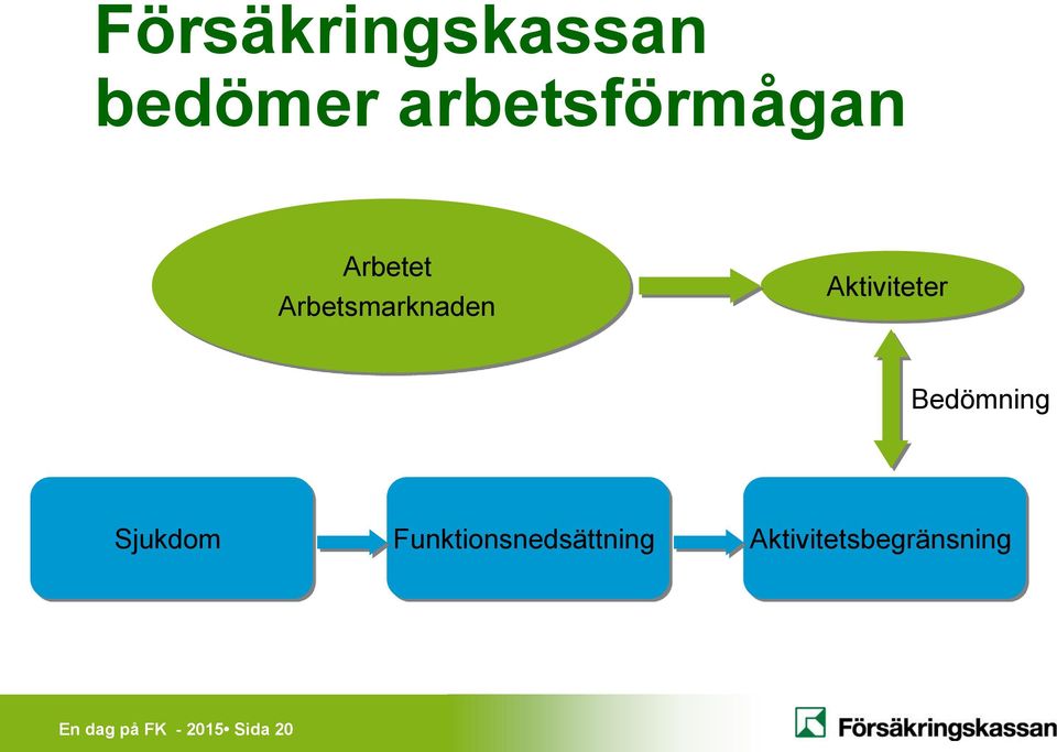 Bedömning Sjukdom Funktionsnedsättning