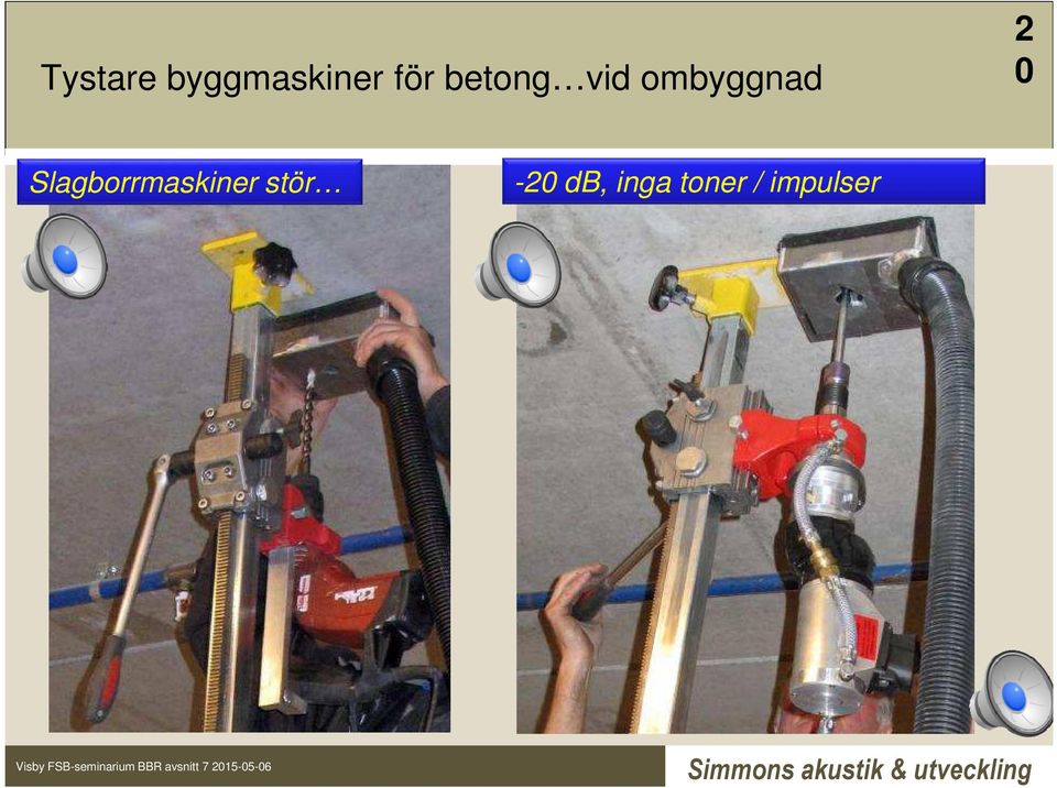 Slagborrmaskiner stör -20