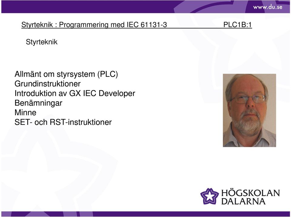 Introduktion av GX IEC Developer