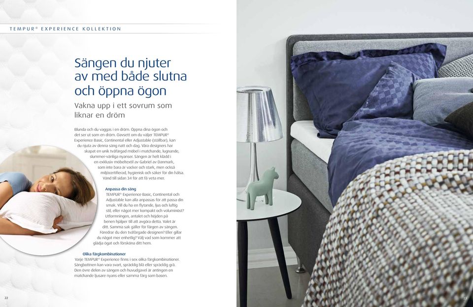Våra designers har skapat en unik tvåfärgad möbel i matchande, lugnande, slummer-vänliga nyanser.