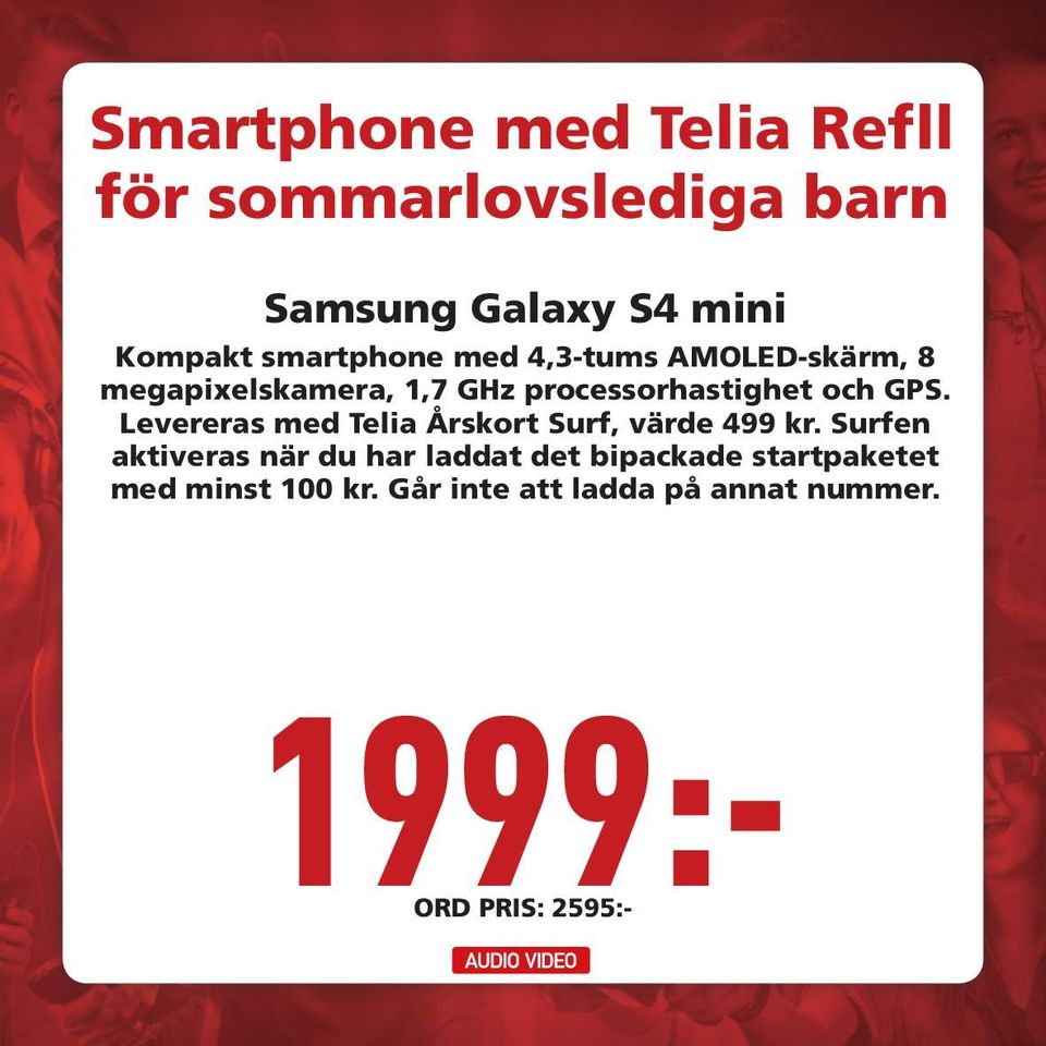 GPS. Levereras med Telia Årskort Surf, värde 499 kr.