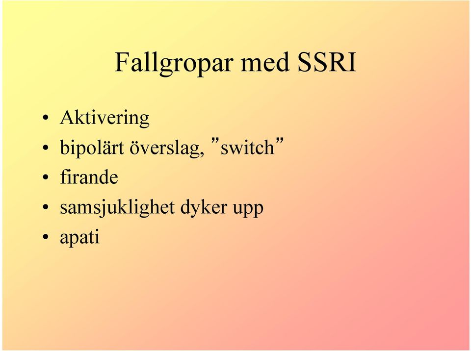 överslag, switch
