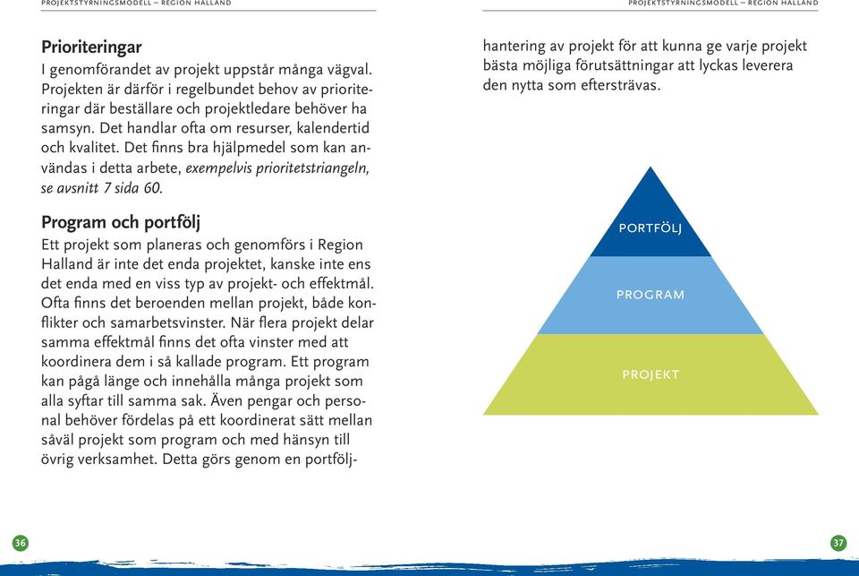 hantering av projekt för att kunna ge varje projekt bästa möjliga förutsättningar att lyckas leverera den nytta som eftersträvas.