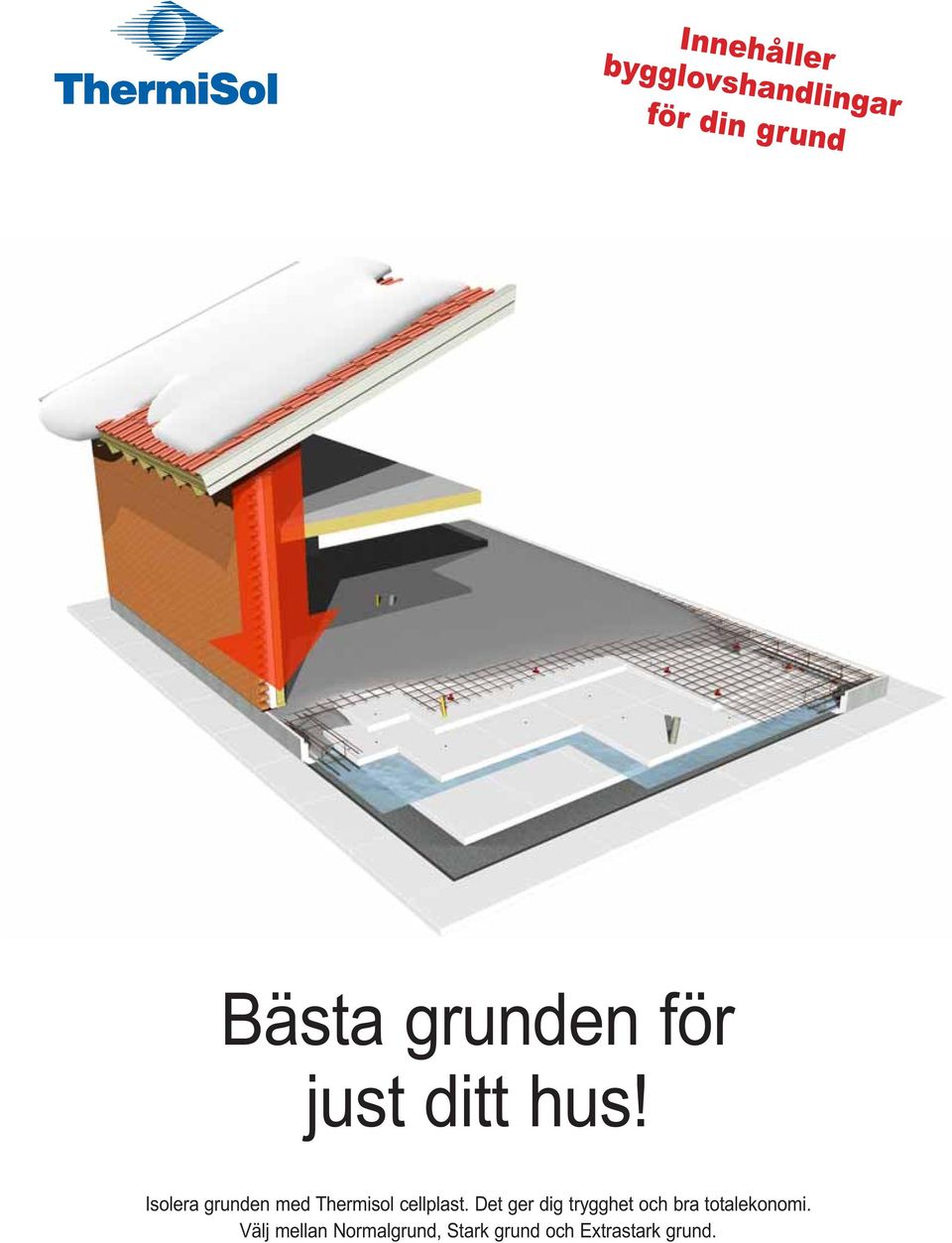 Isolera grunden med Thermisol cellplast.