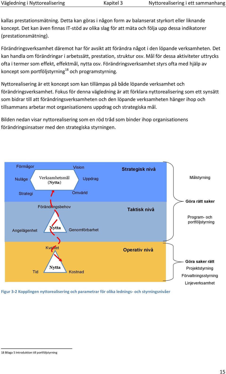 Det kan handla om förändringar i arbetssätt, prestation, struktur osv. Mål för dessa aktiviteter uttrycks ofta i termer som effekt, effektmål, nytta osv.