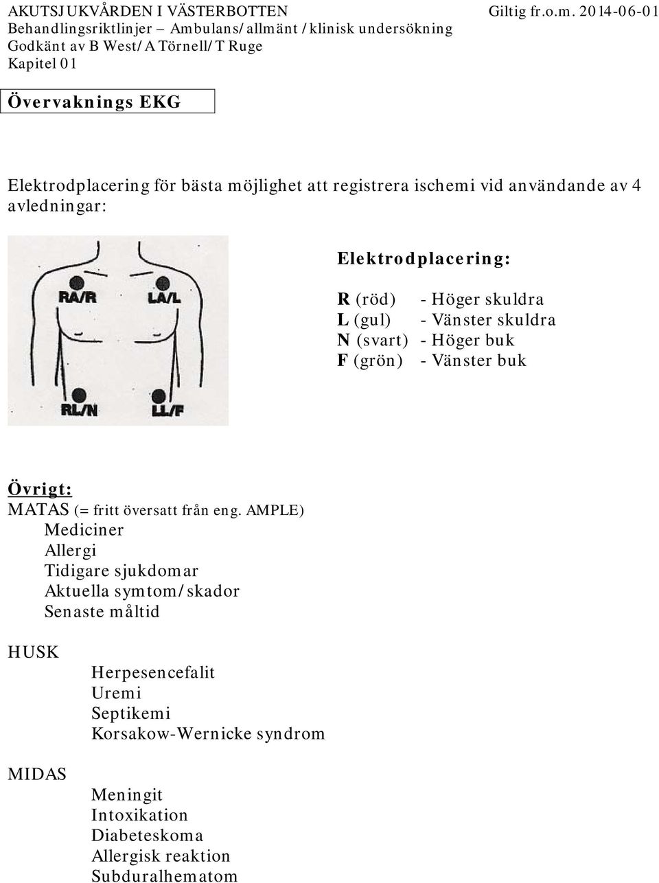 buk F (grön) - Vänster buk Övrigt: MATAS (= fritt översatt från eng.