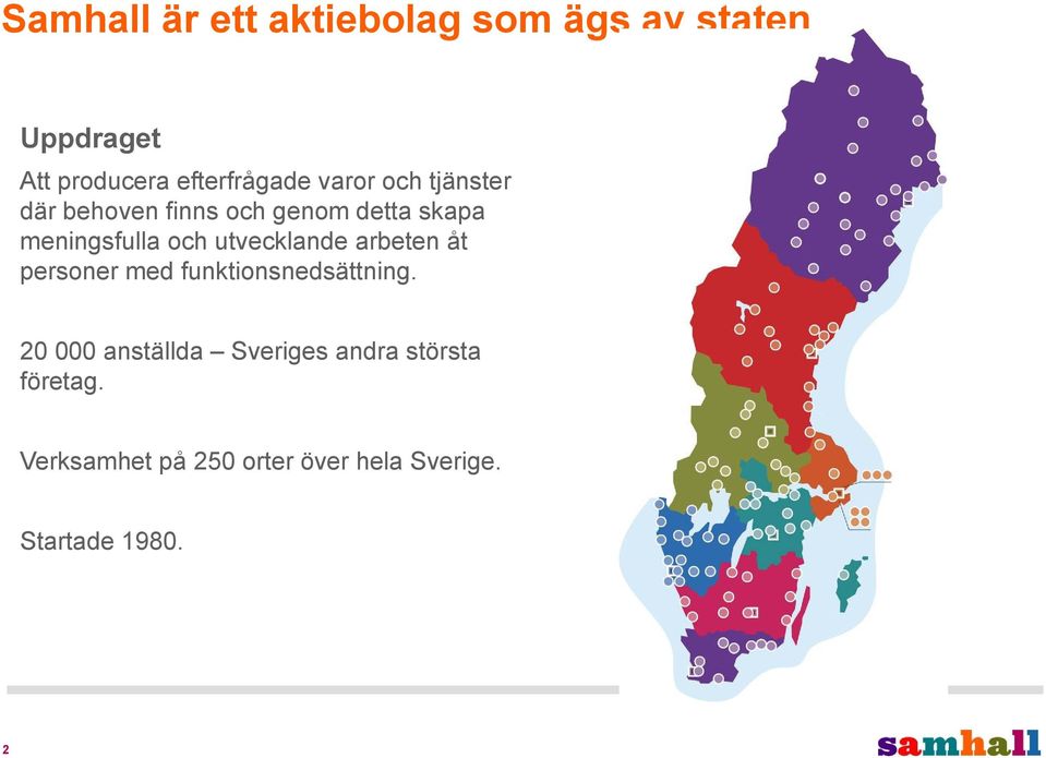 utvecklande arbeten åt personer med funktionsnedsättning.