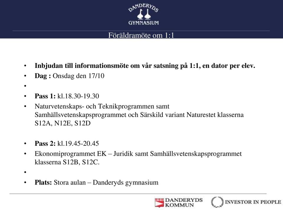 30 Naturvetenskaps- och Teknikprogrammen samt Samhällsvetenskapsprogrammet och Särskild variant