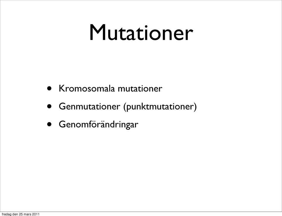 mutationer