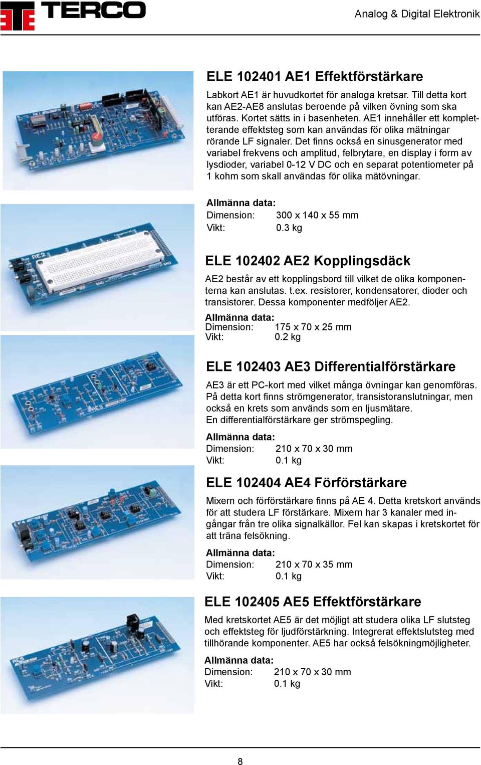 Det finns också en sinusgenerator med variabel frekvens och amplitud, felbrytare, en display i form av lysdioder, variabel 0-12 V DC och en separat potentiometer på 1 kohm som skall användas för