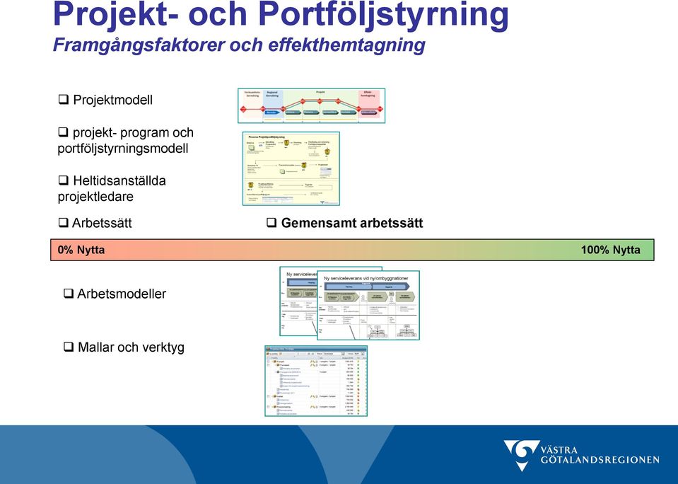 portföljstyrningsmodell Heltidsanställda projektledare