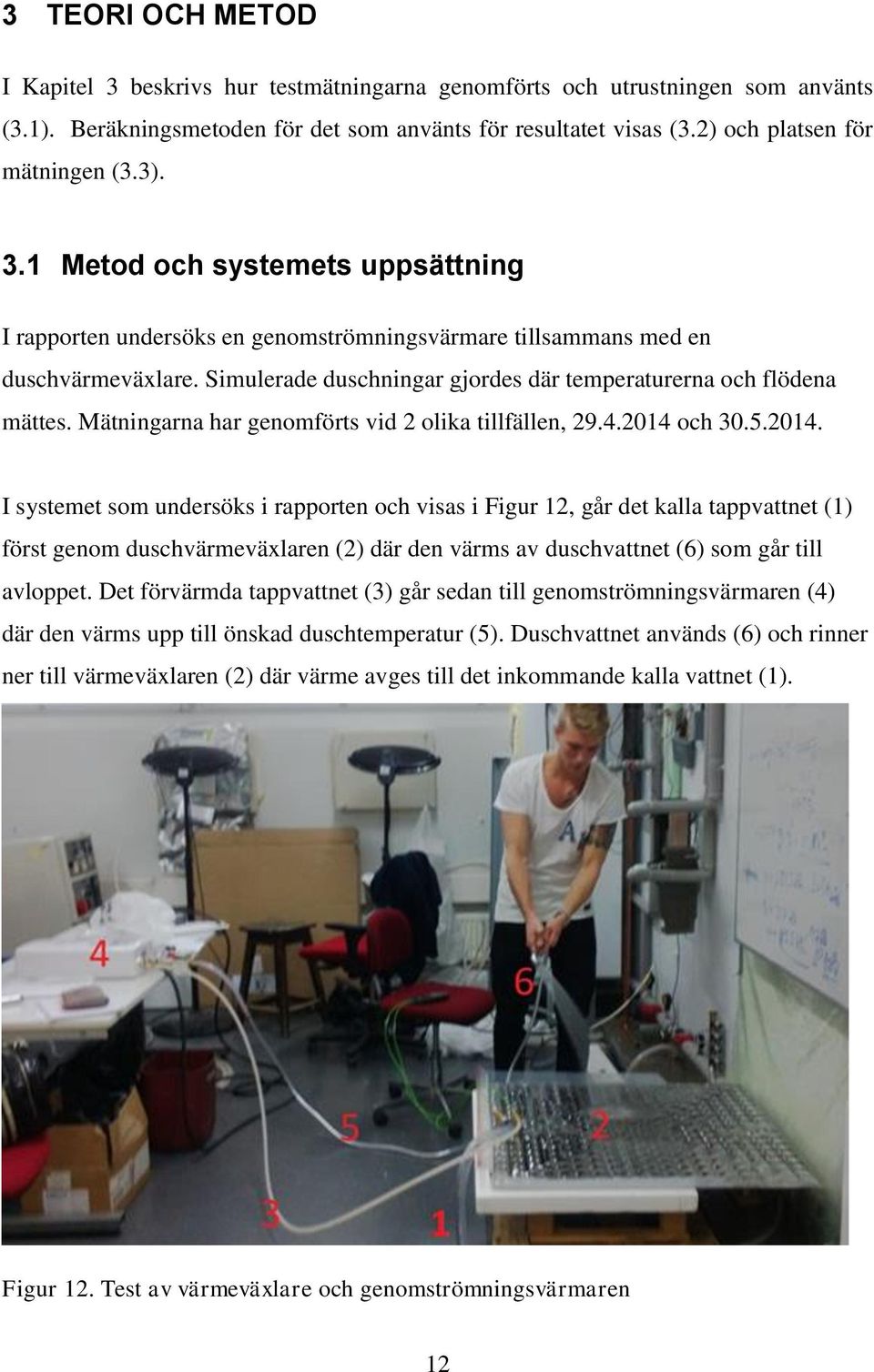 Mätningarna har genomförts vid 2 olika tillfällen, 29.4.2014 