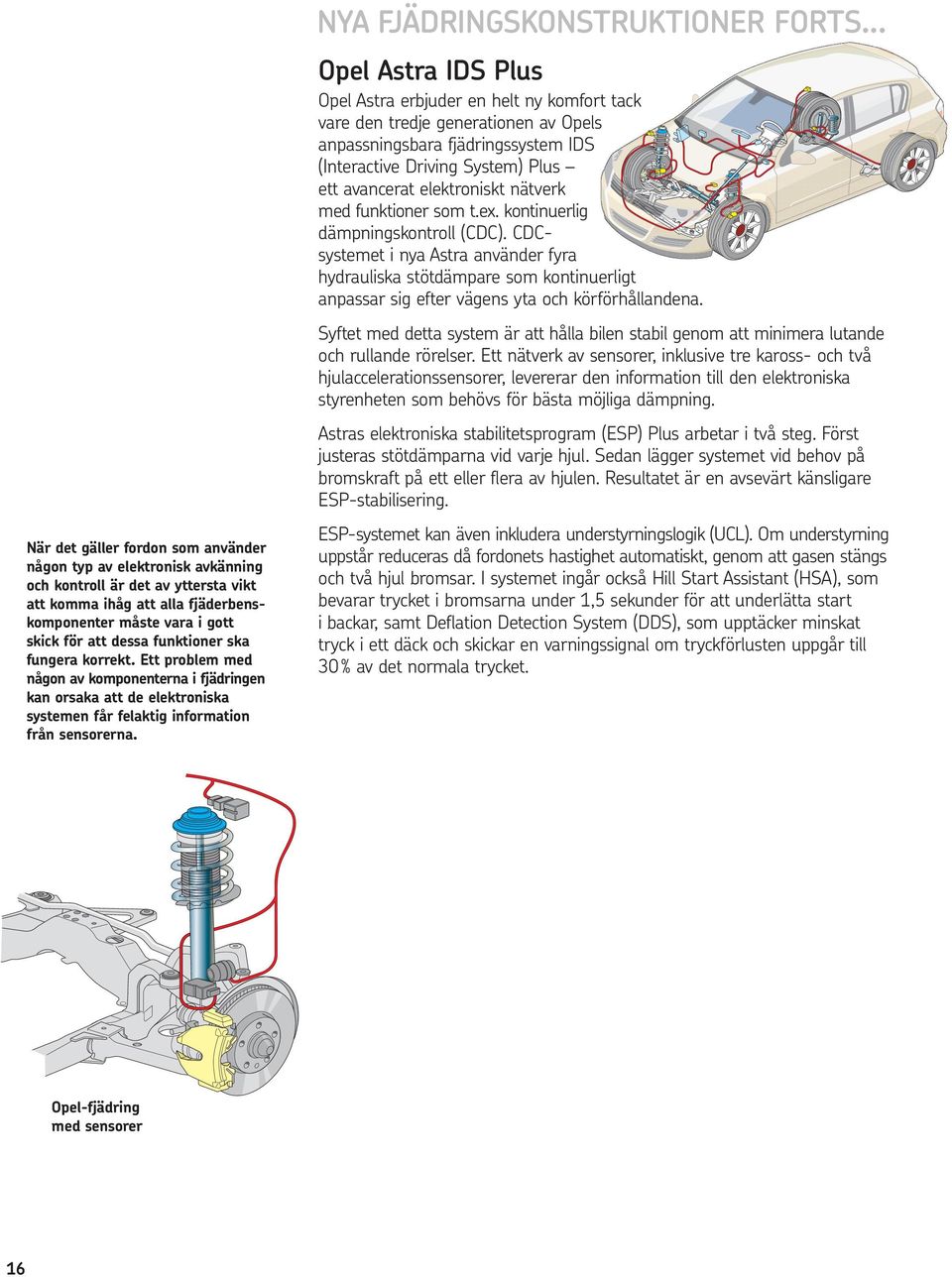 .. Opel Astra IDS Plus Opel Astra erbjuder en helt ny komfort tack vare den tredje generationen av Opels anpassningsbara fjädringssystem IDS (Interactive Driving System) Plus ett avancerat