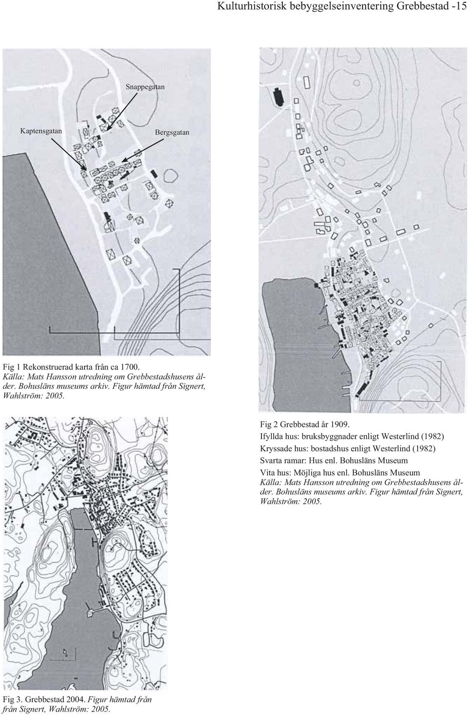Ifyllda hus: bruksbyggnader enligt Westerlind (1982) Kryssade hus: bostadshus enligt Westerlind (1982) Svarta ramar: Hus enl.