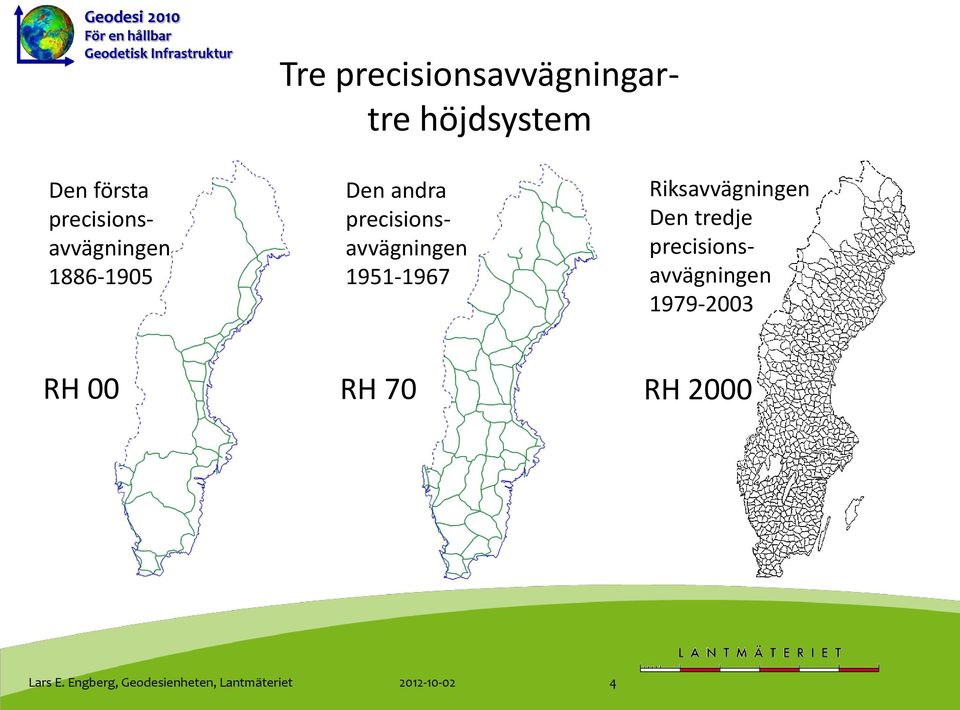 precisionsavvägningen 1951-1967 Riksavvägningen Den