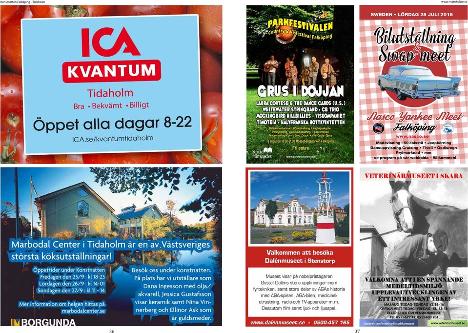 se Modevisning i 50-talsstil Jeepkörning Dansuppvisning