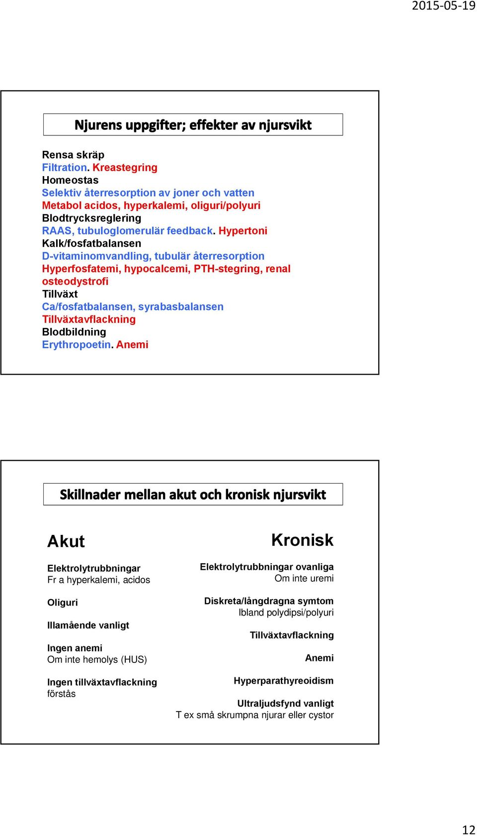 Tillväxtavflackning Blodbildning Erythropoetin.