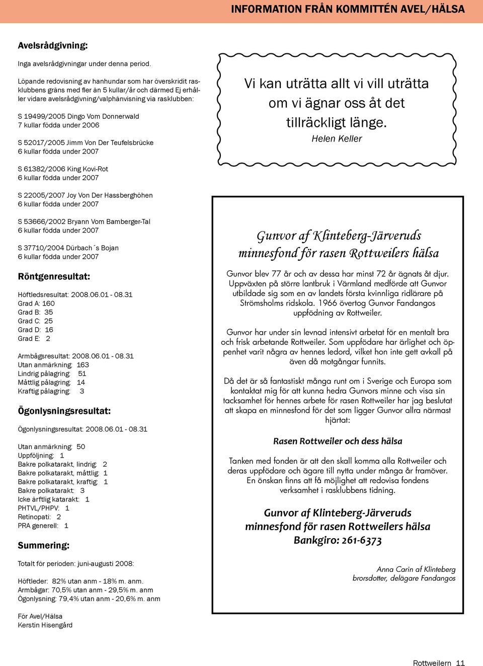 Donnerwald 7 kullar födda under 2006 S 52017/2005 Jimm Von Der Teufelsbrücke 6 kullar födda under 2007 Vi kan uträtta allt vi vill uträtta om vi ägnar oss åt det tillräckligt länge.