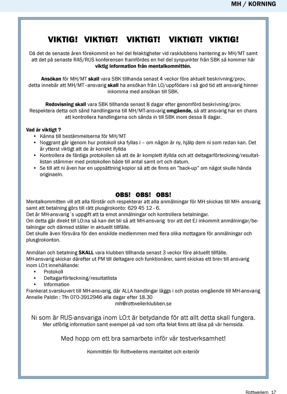 ! VIKTIGT