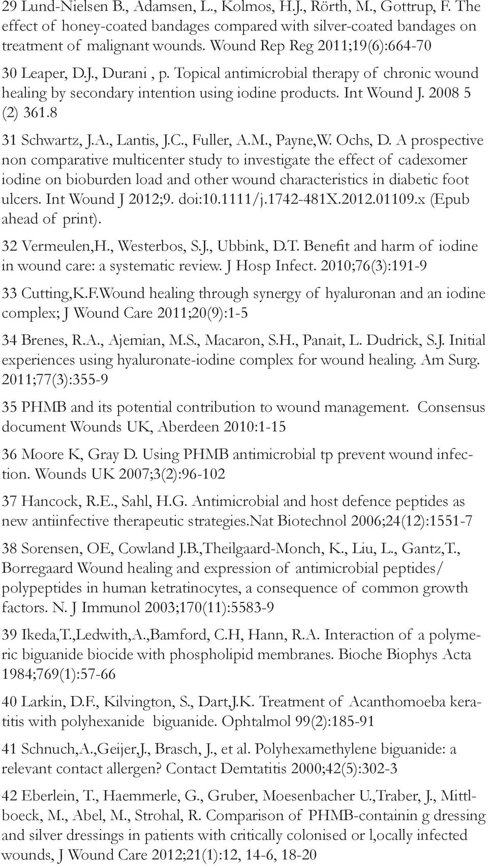 8 31 Schwartz, J.A., Lantis, J.C., Fuller, A.M., Payne,W. Ochs, D.