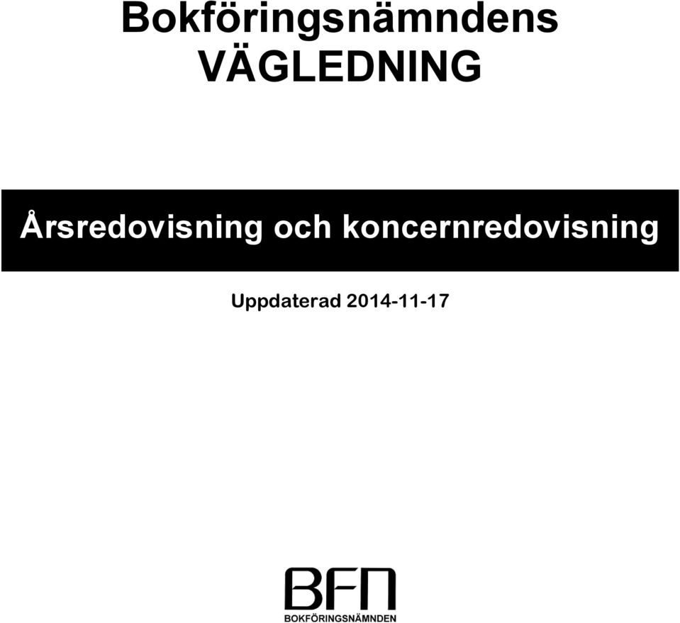 Årsredovisning och