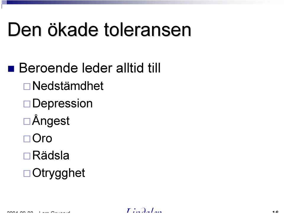 till Nedstämdhet