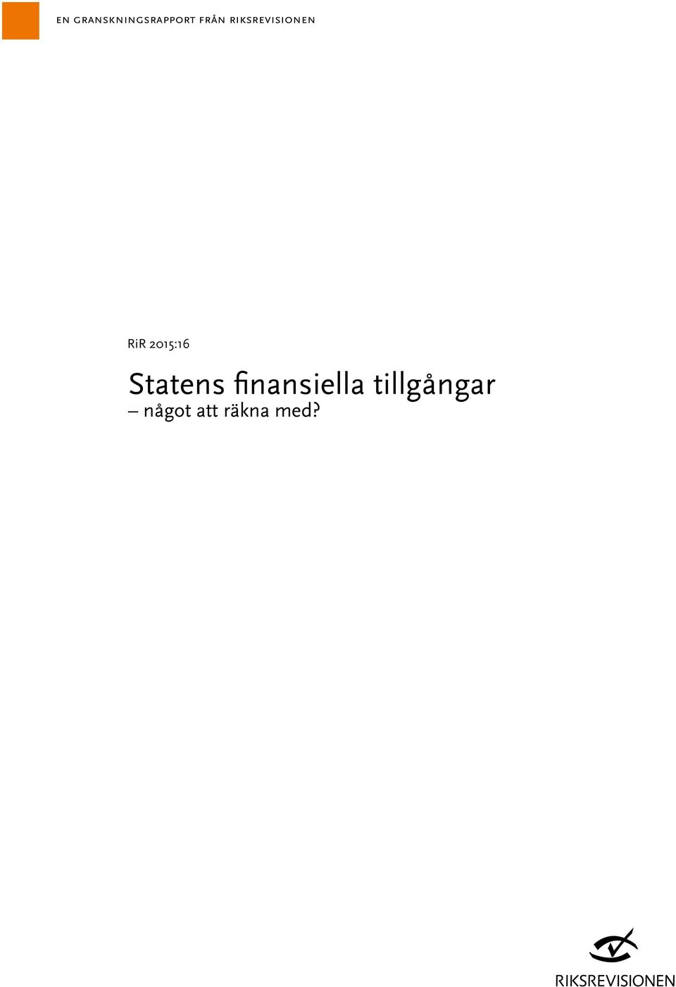 Statens finansiella