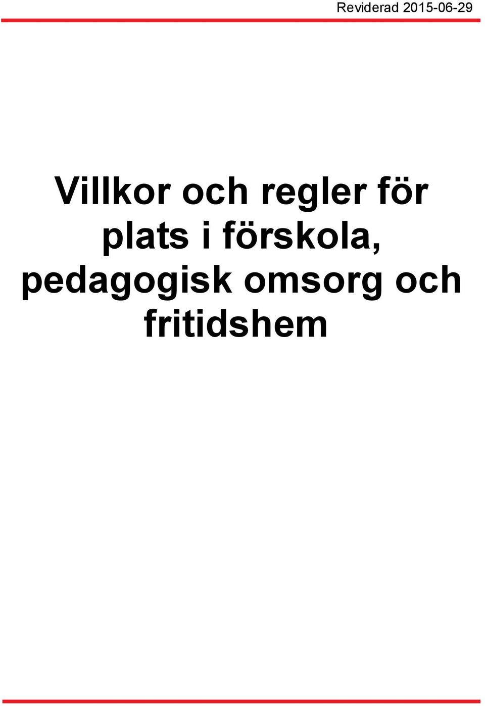 plats i förskola,