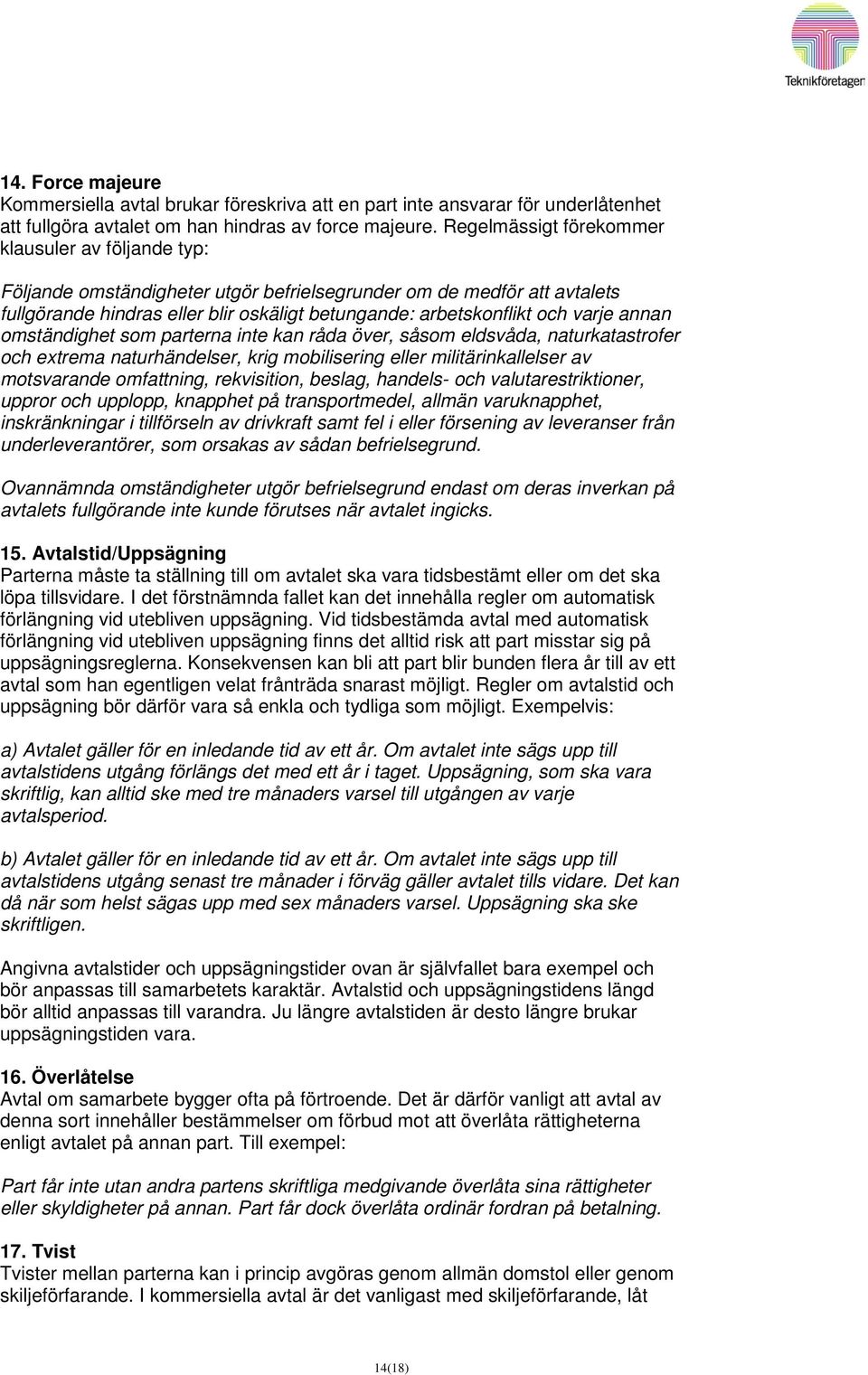 Foretagets Affarsavtal En Liten Handledning Pdf Gratis Nedladdning