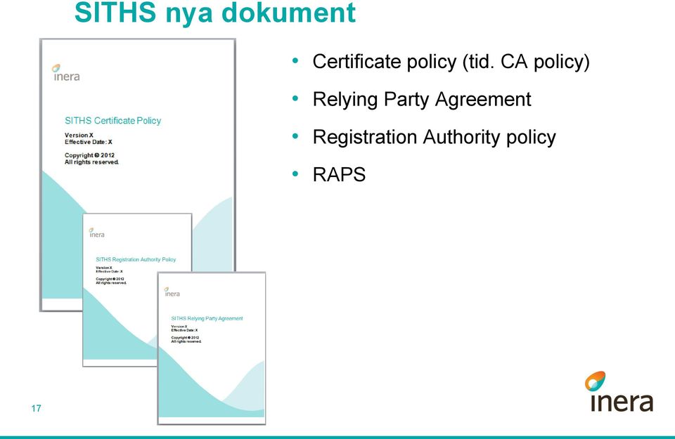 CA policy) Relying Party