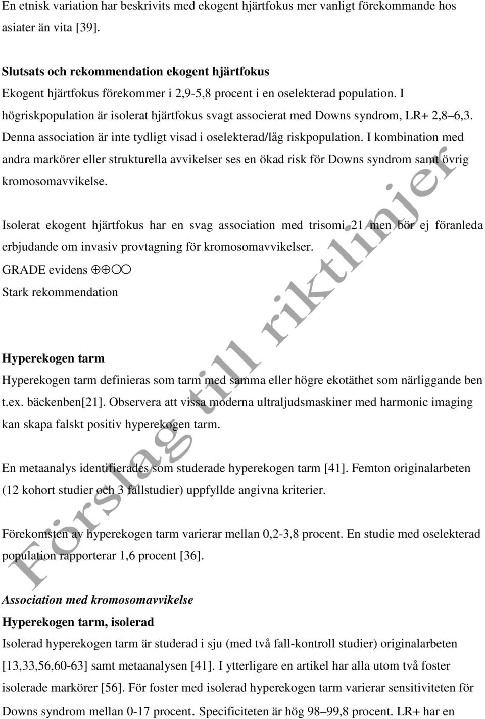 Ultraljudsmarkörer i andra trimestern för trisomi 21 och 18 - PDF ...