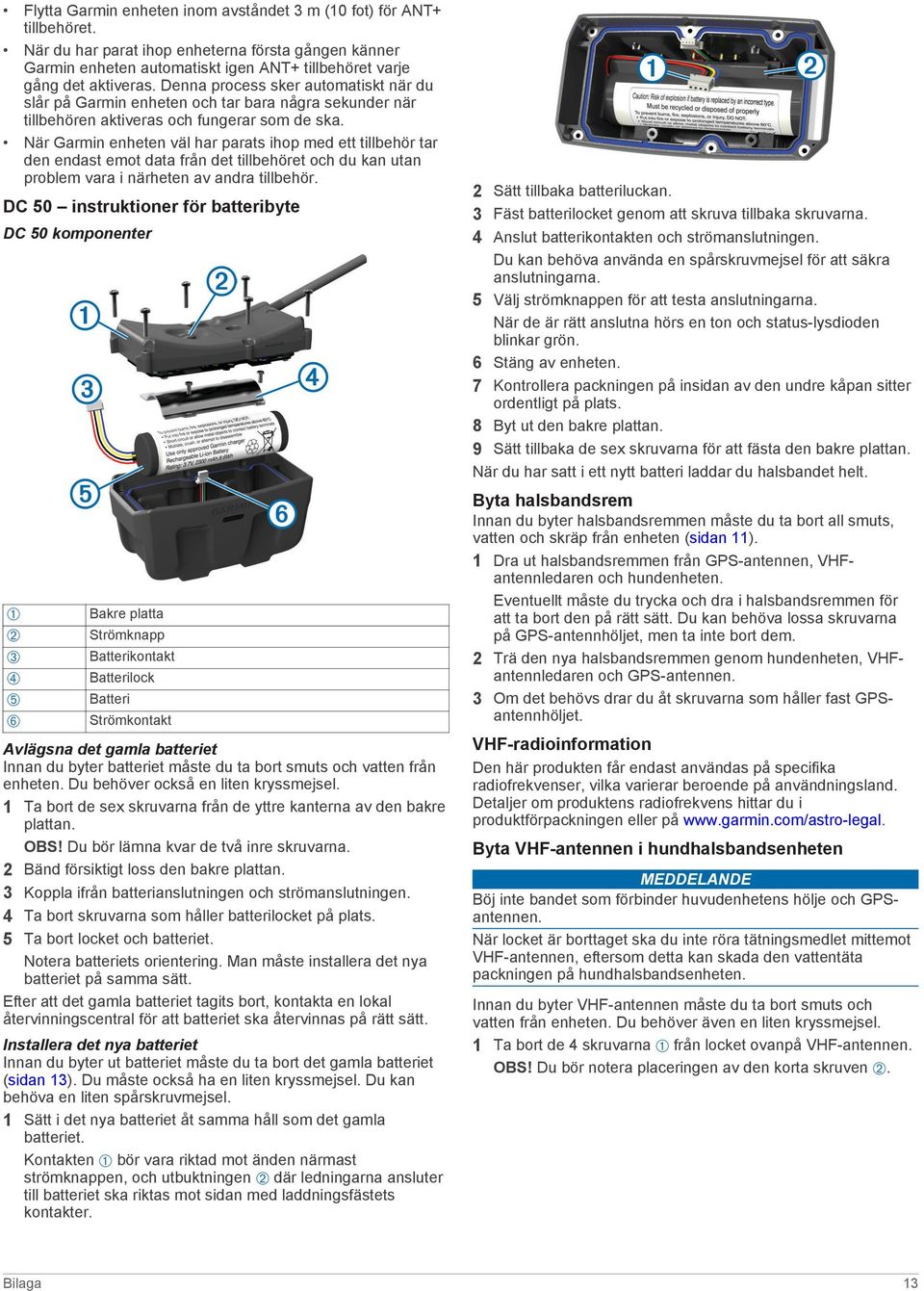 Astro 320 med DC 50 Användarhandbok - PDF Gratis nedladdning