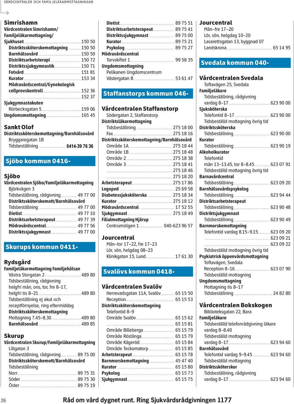 ................................... 152 36.................................................................... 152 37 Sjukgymnastakuten Rörbecksgatan 5..................................... 159 06.