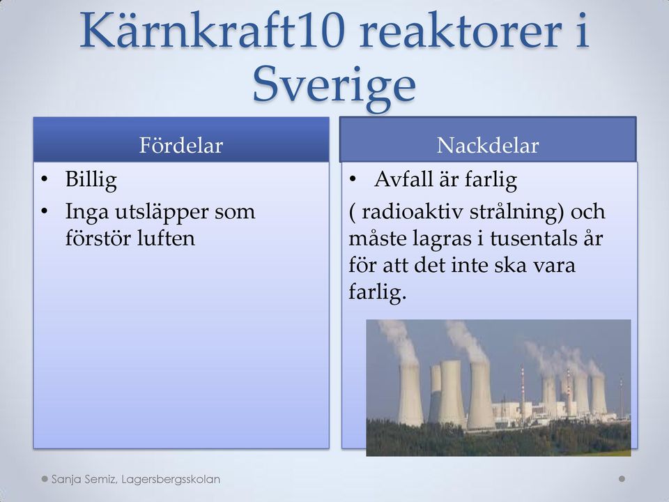 Avfall är farlig ( radioaktiv strålning) och