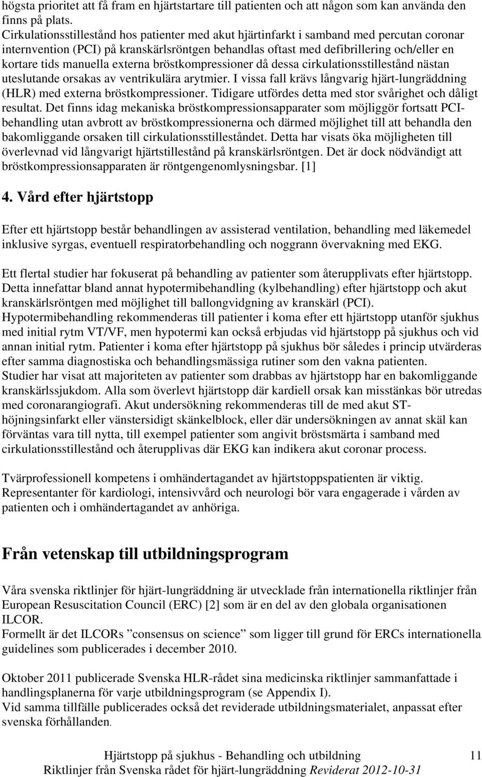 Hjartstopp Pa Sjukhus Behandling Och Utbildning Pdf Free Download