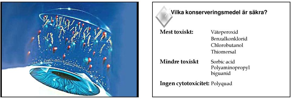 Benzalkonklorid Chlorobutanol Thiomersal