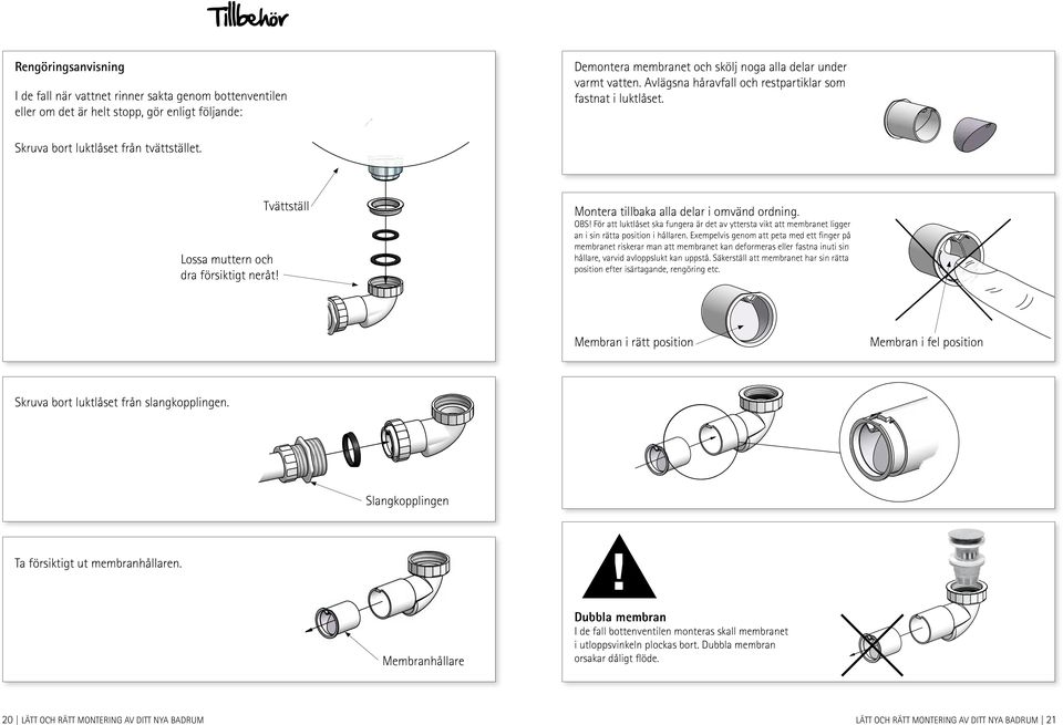 MONTERINGS- FILMER FINNS PÅ HEMSIDAN! Bad LÄTT OCH RÄTT MONTERING AV DITT  NYA BADRUM. Till montören: Lämna kvar denna monteringsanvisning - PDF  Gratis nedladdning
